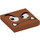 LEGO Dark Orange Tile 2 x 2 with Paragoomba Face Looking Left with Groove (3068 / 68912)