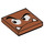 LEGO Dunkelorange Fliese 2 x 2 mit Paragoomba Gesicht Looking Links mit Nut (3068 / 68912)