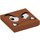 LEGO Dunkelorange Fliese 2 x 2 mit Paragoomba Gesicht Looking Links mit Nut (3068 / 68912)
