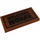 LEGO Dark Orange Tile 2 x 4 with &#039;Welcome Home&#039; Sticker (87079)