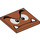 LEGO Dark Orange Tile 4 x 4 with Goomba Face (1751 / 100437)