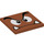 LEGO Dark Orange Tile 4 x 4 with Goomba Face (1751 / 100437)