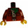 LEGO Dunkelorange Torso mit Green Bandana und 2 Pockets (Misako) (973)