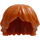 LEGO Dunkelorange Tousled Layered Haar (92746)