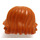 LEGO Dunkelorange Tousled Layered Haar (92746)