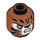LEGO Dark Orange Trakkar Minifigure Head (Recessed Solid Stud) (3626 / 19984)