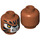 LEGO Dark Orange Trakkar Minifigure Head (Recessed Solid Stud) (3626 / 19984)