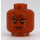 LEGO Dunkelorange Ugha Warrior Kopf (Sicherheitsbolzen) (3626 / 63411)