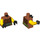 LEGO Dunkelorange Wallop Minifigur Torso (973 / 76382)