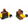 LEGO Orange sombre Wallop Minifig Torse (973 / 76382)