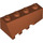 LEGO Tummanoranssi Kiila 2 x 4 Sloped Oikein (43720)