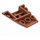 LEGO Donkeroranje Wig 4 x 4 Drievoudig Gebogen zonder Studs (47753)