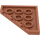 LEGO Donkeroranje Wig Plaat 4 x 4 Hoek (30503)