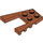 LEGO Orange sombre Coin assiette 4 x 4 avec 2 x 2 Coupé (41822 / 43719)