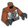 LEGO Orange sombre X-Aile Pilot Minifig Torse avec Dark Orange Bras et Noir Mains (973 / 76382)