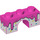 LEGO Dark Pink Arch 1 x 3 with ice cream melting and sprinkles (4490 / 38932)
