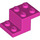 LEGO Dark Pink Bracket 2 x 3 with Plate and Step with Bottom Stud Holder (73562)