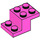 LEGO Dark Pink Bracket 2 x 3 with Plate and Step without Bottom Stud Holder (18671)