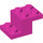 LEGO Dark Pink Bracket 2 x 3 with Plate and Step without Bottom Stud Holder (18671)