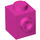 LEGO Dark Pink Brick 1 x 1 with Stud on One Side (87087)