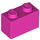 LEGO Donkerroze Steen 1 x 2 met buis aan de onderzijde (3004 / 93792)
