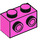 LEGO Dark Pink Brick 1 x 2 with Studs on One Side (11211)