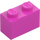 LEGO Dark Pink Brick 1 x 2 with Studs on One Side (11211)