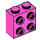 LEGO Rose foncé Brique 1 x 2 x 1.6 avec Goujons sur Une Côté (1939 / 22885)