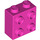 LEGO Dark Pink Brick 1 x 2 x 1.6 with Studs on One Side (1939 / 22885)