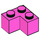 LEGO Dunkelpink Backstein 2 x 2 Ecke (2357)