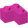 LEGO Dunkelpink Backstein 2 x 2 Ecke (2357)