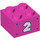 LEGO Donkerroze Steen 2 x 2 met &#039;2&#039; (3003 / 68978)