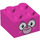 LEGO Dark Pink Brick 2 x 2 with Bear Face (3003 / 39036)