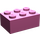 LEGO Donkerroze Steen 2 x 3 (3002)