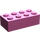 LEGO Donkerroze Steen 2 x 4 (3001 / 72841)