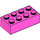 LEGO Dunkelpink Backstein 2 x 4 (3001 / 72841)