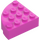 LEGO Dark Pink Brick 4 x 4 Round Corner (2577)