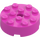 LEGO Dark Pink Brick 4 x 4 Round with Hole (87081)