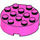 LEGO Dark Pink Brick 4 x 4 Round with Hole (87081)