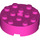 LEGO Dark Pink Brick 4 x 4 Round with Hole (87081)