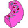 LEGO Dark Pink Brick 5 x 5 Round Corner with Doughnut Sprinkles (24599 / 56921)