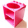 LEGO Dark Pink Cabinet 4 x 4 x 4 with Sink Hole (6197)