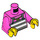 LEGO Dark Pink Criminal with Dark Pink Minifig Torso (973 / 76382)