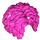 LEGO Donkerroze Curly Haar met midden scheiding (29634 / 86318)