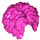 LEGO Donkerroze Curly Haar met midden scheiding (29634 / 86318)
