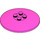 LEGO Dark Pink Dish 6 x 6 (Solid Studs) (35327 / 44375)