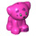 LEGO Rosa oscuro Perro (Sitting) con Magenta Spots (69901 / 77302)