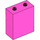 LEGO Dark Pink Duplo Brick 1 x 2 x 2 without Bottom Tube (4066 / 76371)