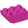 LEGO Dark Pink Duplo Brick 2 x 3 with Inverted Slope Curve (98252)
