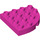 LEGO Dark Pink Duplo Plate 4 x 4 with Round Corner (98218)